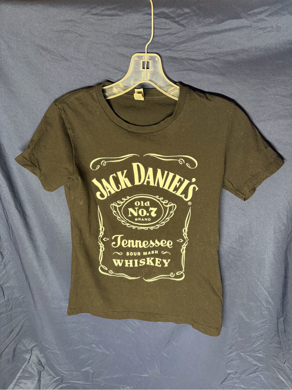 Jack Daniels Black Short Sleeve Tee with White Logo